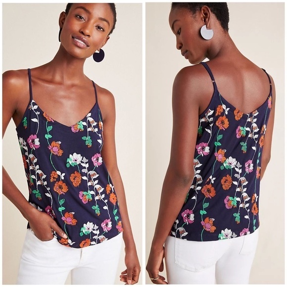 Kellen Embroidered Tank Top Size Medium - Picture 2 of 13